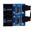 Motherboard 9 Pin USB Header Male 1 to 4 Female Extension Splitter Cable USB 9 pin Connector