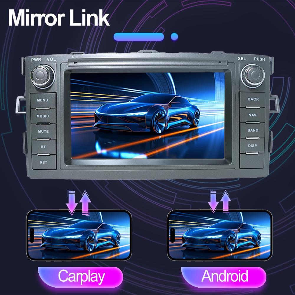 Toyota Auris Android Navigation System with HD Reversing Camera and CarPlay Integration