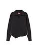 NYXX Asymmetry Zipper Shirts Black