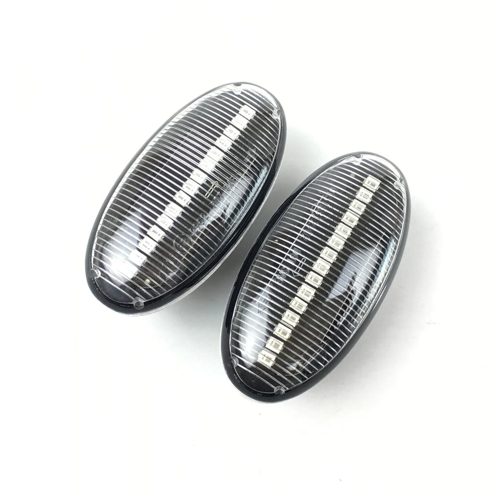 2Pcs Dynamic Turn Signal Blinker Amber LED Side Marker Light For Mazda 2 For Mazda 3 5 6 BT-50 MPV 2006 2007 2008 2009 2010