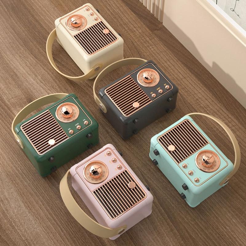Retro Bluetooth-compatible Radio with Built-in Speaker 2CH HM11 Portable Music Player Elegant & Vintage for Home