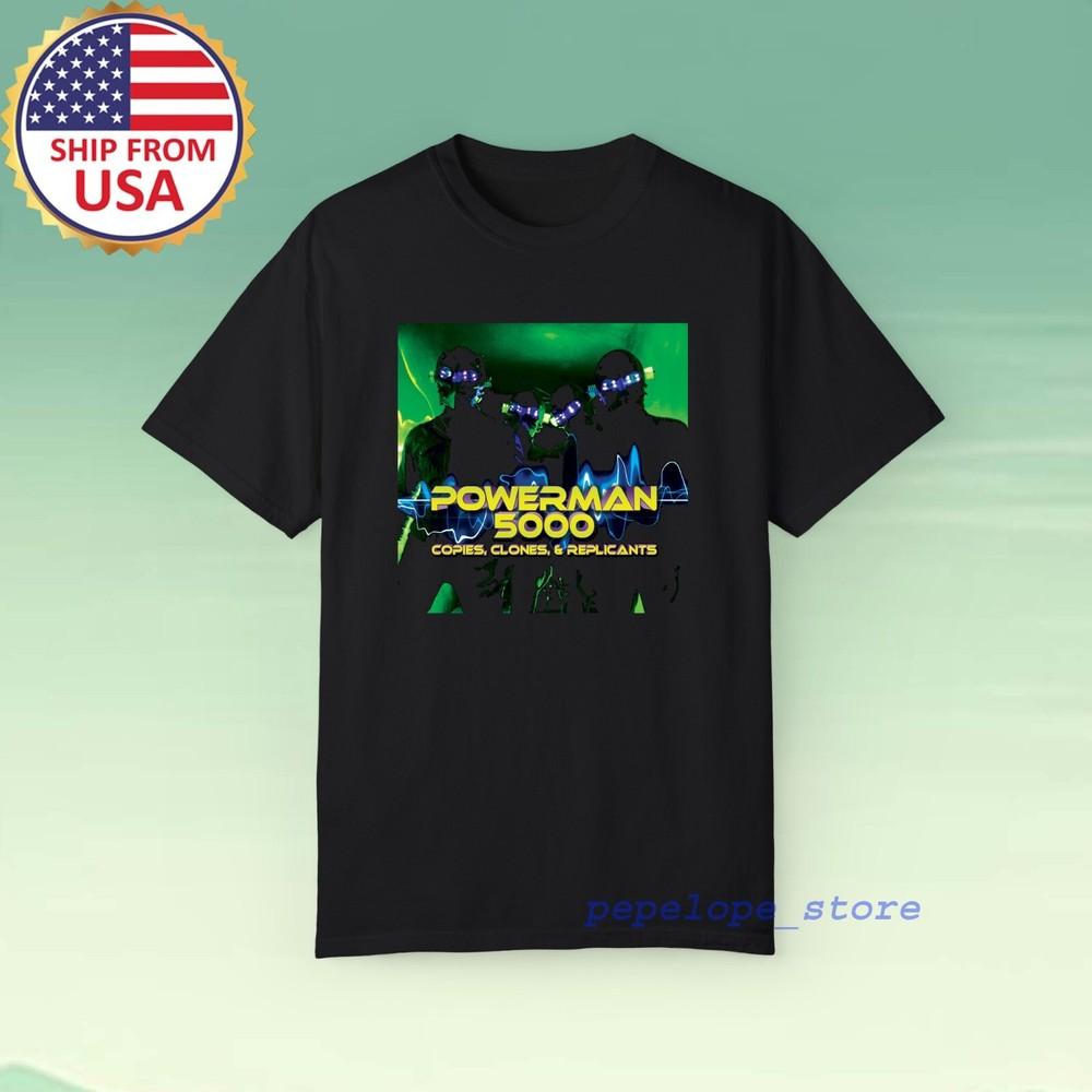 Powerman 5000 Clones and Replicants Men#039;s Black Size S5XL Unisex T-Shirt S