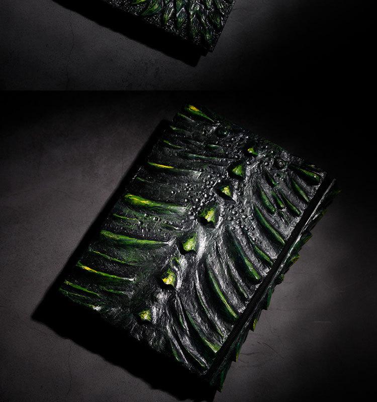 Independent Site Resin Animated Devil's Eye Dragon Book Ornament
