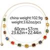 Simple Colorful Crystal Waist Chain Rhinestone Belly Belts Y2K Waistband Jeans Accessory