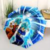 1pc Dragon Ball Z Super Saiyan Blue Goku & Vegeta Durable Cartoon Folding Umbrella, Portable 3-Fold Compact Umbrella for Men and Women, Suit