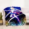 Deka s potiskem Sailor Moon Pretty Soldier Ultra lehká měkká plyšová deka z flanelu na rozkládací pohovku Pohovka Kancelářské dárky