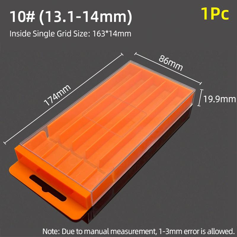 Drill Storage Box Plastic Drawing Box Special Tool Box For Twist Drill Tap Accessories Parts Storage Box