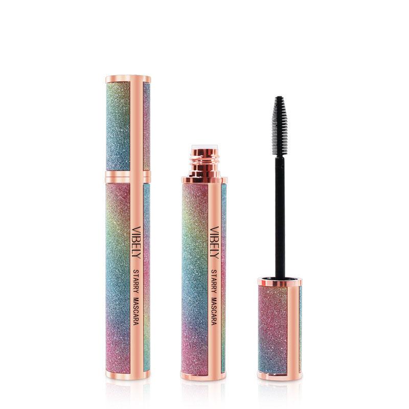 

4D Brilliant Starry Sky Black Mascara Тонкая, Густая, Подкручивающая, Водостойкая, Стойкая, Не Оставляющая Следов Тушь 1pc