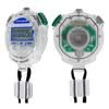 CREPHA Stopwatch Waterproof Countdown Timer Lap Time Split Time Measurement with Strap Clear
