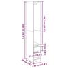 VidaXL Wardrobe Sonoma Oak 30x50x200 Cm Engineered Wood 3307740