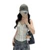 Pure and sweet spicy girl lace lace patchwork strap camisole for women, new summer versatile slim-fit top