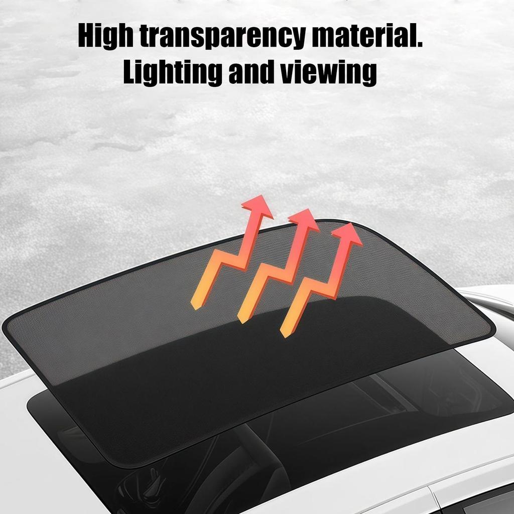 Magnetic Car Sunroof Sunshade Cover 3 Size UV Heat Protection Mosquito Repellent Mesh Net Auto Sunshade Accessories