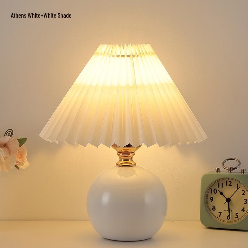 NuFeng Ceramic Pleated Night Lamp