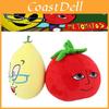 Frau Zitronen und Herr Tomaten Plüschtiere Hergestellt mit PP-Baumwolle und Plüschstoff 16*13*22cm/6.3*5.1*8.7in groß.