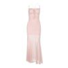 French Pure Desire Spice Girl Temperament Waist Suspender Dress Slim and Thin Design Pink Fishtail Hip Skirt