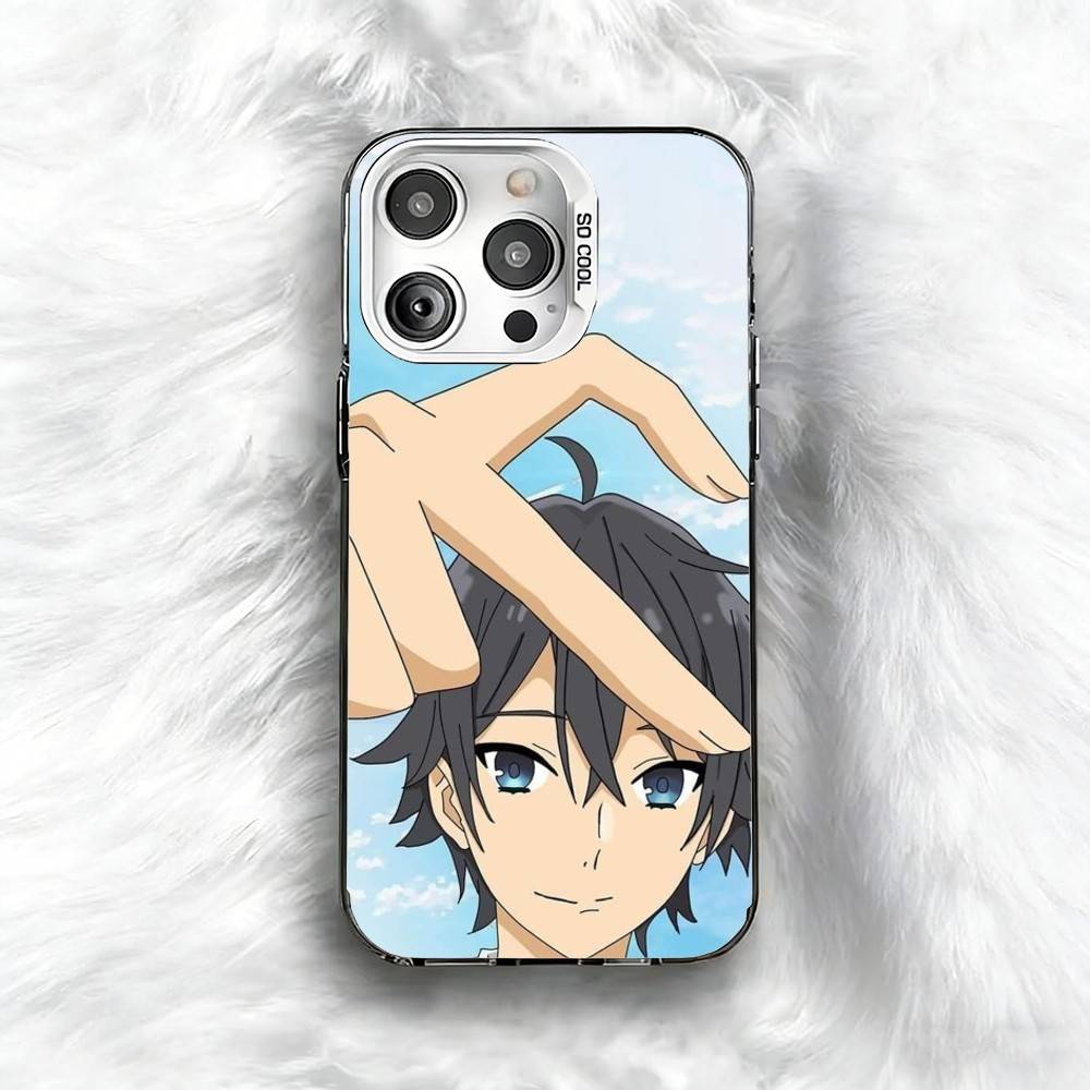 

Anime Horimiya Printed Phone Case For iPhone 16 17 15 14 12 13 Pro Max Black Color Shockproof Cover iPhone15