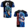 2026 Summer Dragon Ball Z Boys' T-shirt 3D Goku Print Men's Harajuku Fashion Short Sleeve Casual Top Breathable Cool Clothing