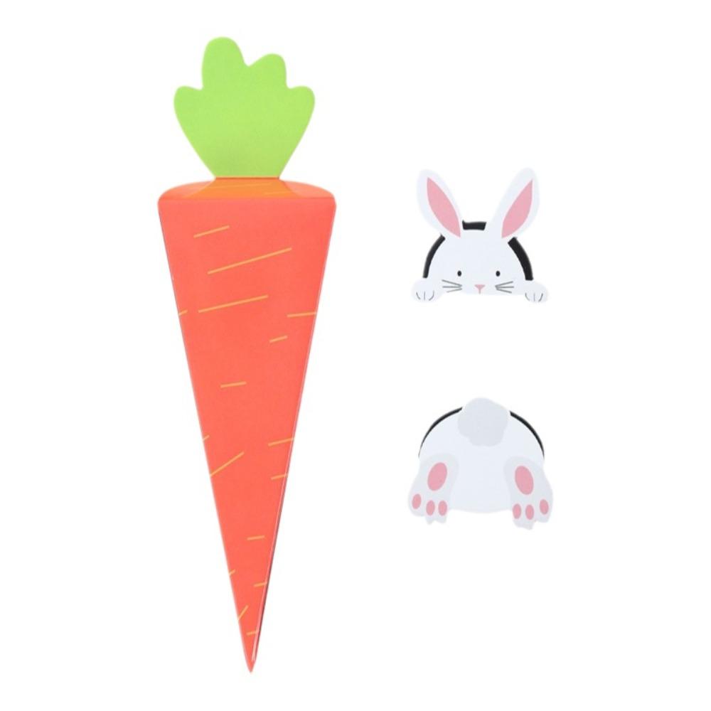 12PCS/SET Cartoon Triangular Box Empty Snack Packaging Bags Funny Easter Candy Box Easter 12PCS/SET