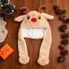 Ear Moving Hat Kids Plush Christmas Headdress Cute Ear Moving Jumping Hat For Kids Boys Girls Cosplay Enthusiasts Content