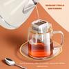 1.7L Electric Kettle Retro Wood Grain Dry Boil   Home Electric Kettle with Temperature Display