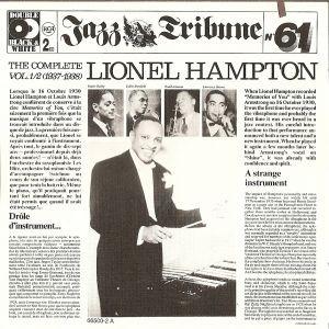 

LP Record LIONEL HAMPTON The Complete Lionel Hampton Vol. 1 NL89583 RCA 1985 Europe Jazz Used