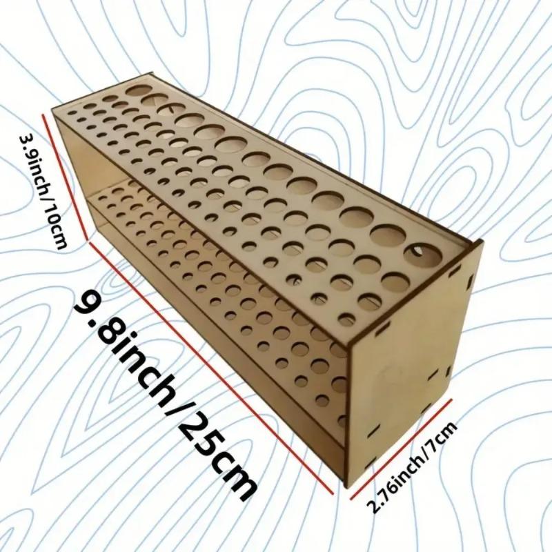 Advanced Wooden Brush Double-layer Bracket Durable Artist's Desk Storage Brush Storage Crafts Convenient and  Practical