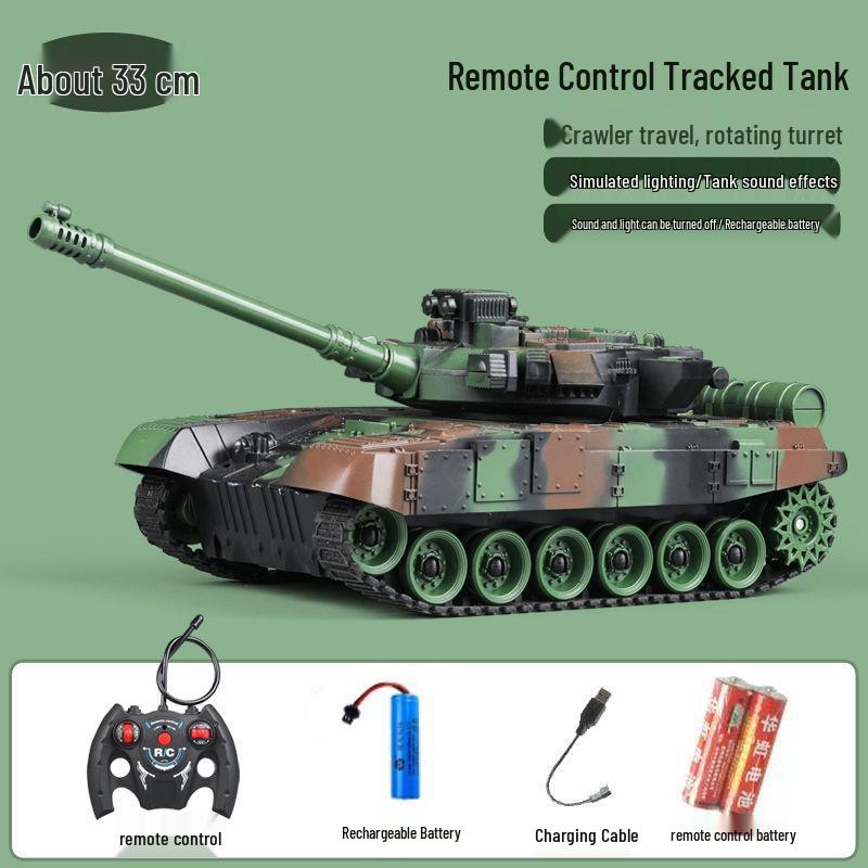 Rechargeable Action Remote Control Tank Car for Kids with Firing Cannon Model