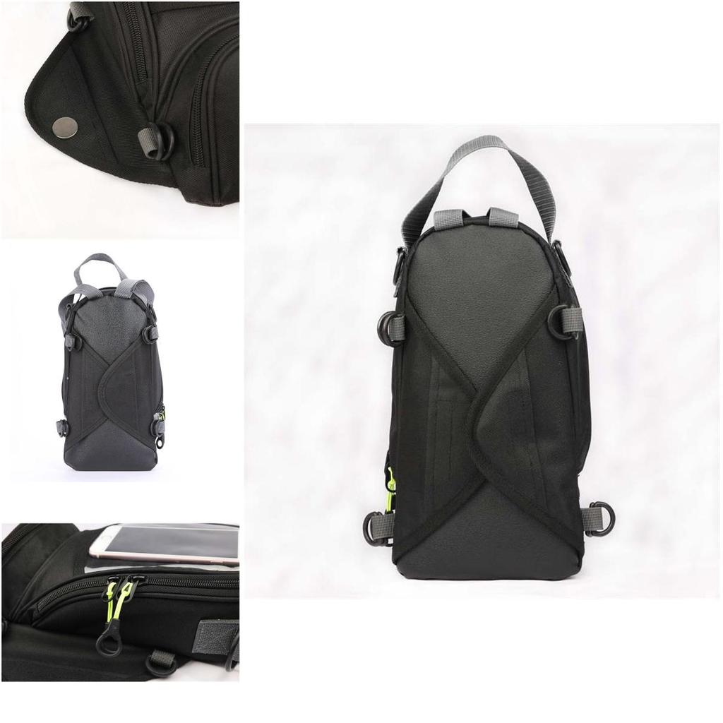 Stylish Waterproof Black Motor Tank Bag Magnetic Motorcycle Bag For Oil Fuel Tank