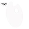 Ergonomic Art Mixing Board Acrylic Paint Palette, Clear Artist Tray with Thumb Hole, Non-Stick Oil Lightweight Painting Palette for Acrylic,