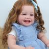 60 CM měkká silikonová panenka Reborn Baby Girl 3D Paint Skin For Girl Art Bebe s krevními cévami Přirozené, ručně vyrobené batole