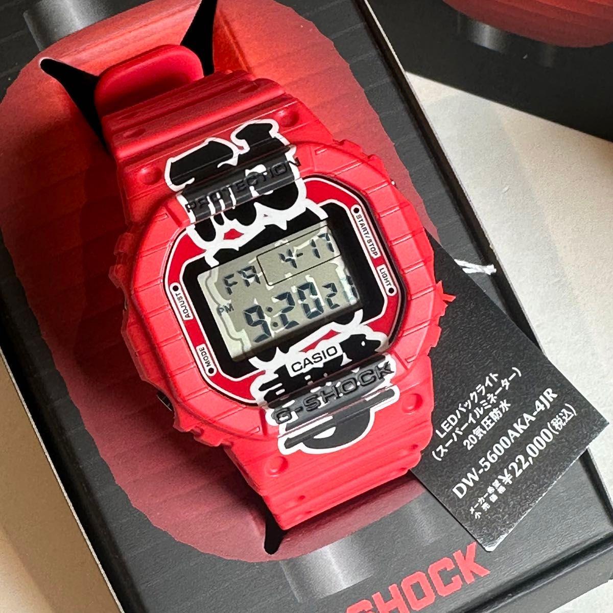 New and unused CASIO G-SHOCK DW-5600AKA-4JR Red lantern design 20 ATM water resistant