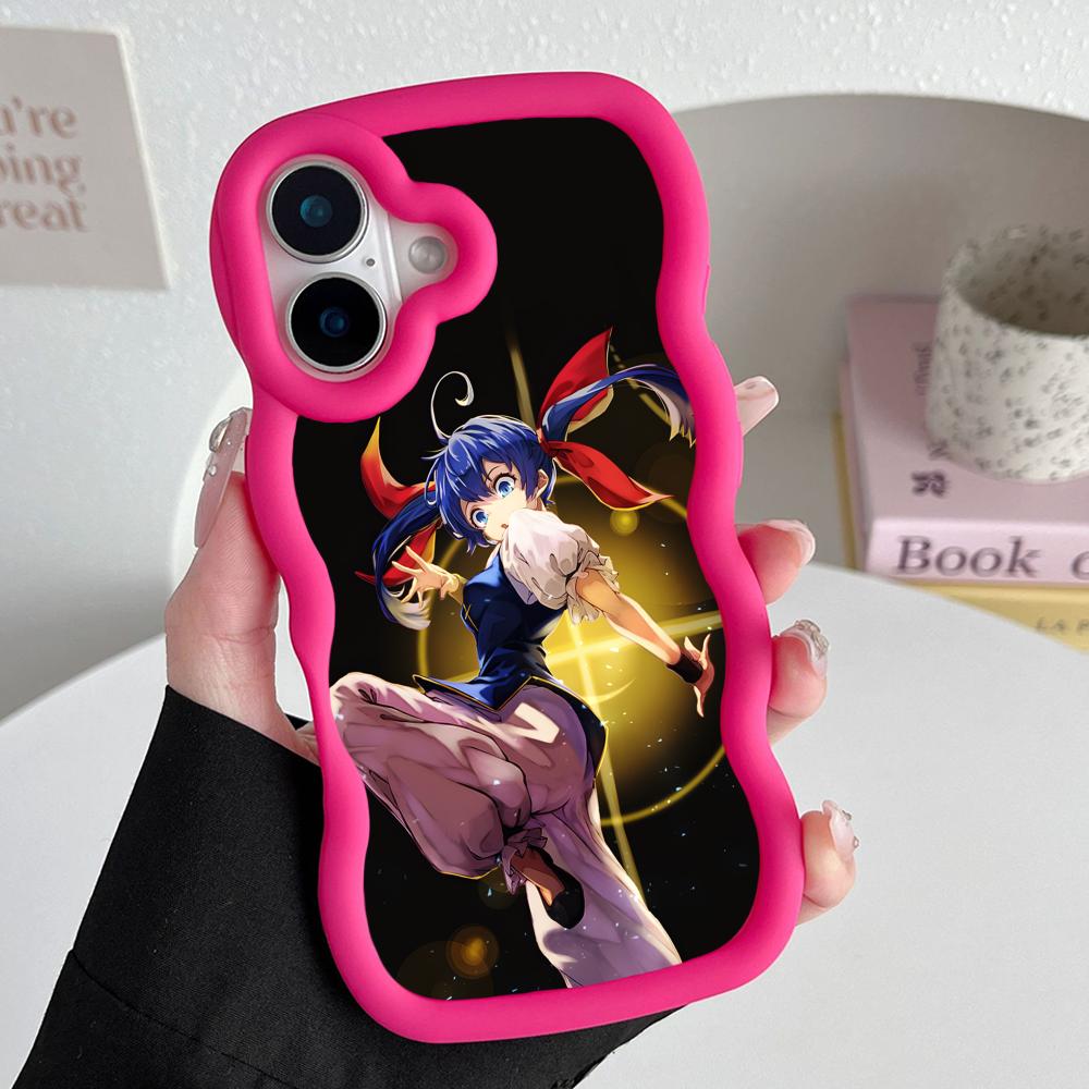 Fatal Fury Hotaru Futaba Phone Case for iPhone 17 16 15 14 13 12 11 Air Pro Max Plus Wavy Edge TPU Colorful Cover Pretty Luxury