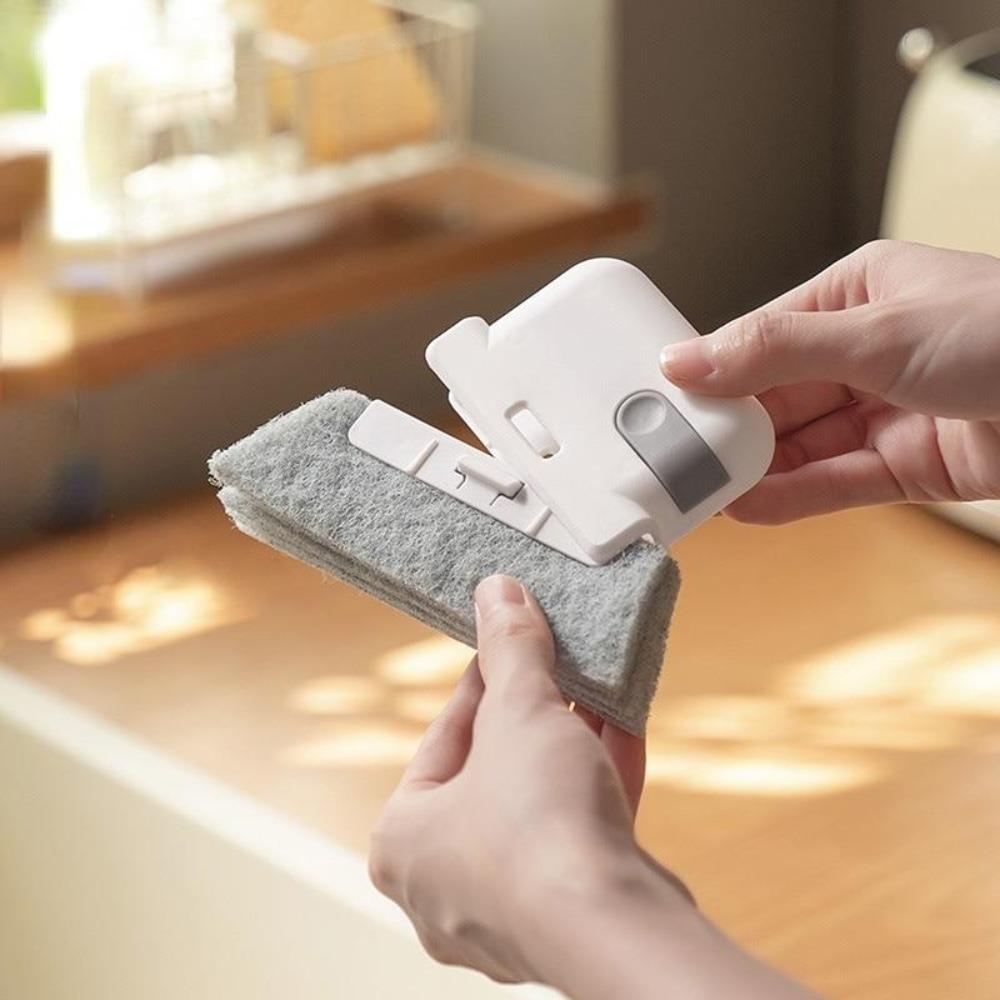 2 In 1 Groove Cleaning Tool Window Frame Door Groove Cleaning Brush Sliding Door Track Cleaning Tools Handheld Crevice Cleaner