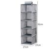 Hanging Closet Organizer Multi Shelf Fabric Storage Hanging Bag Wardrobe Storage Pouch for Clothes Underwear Sundries