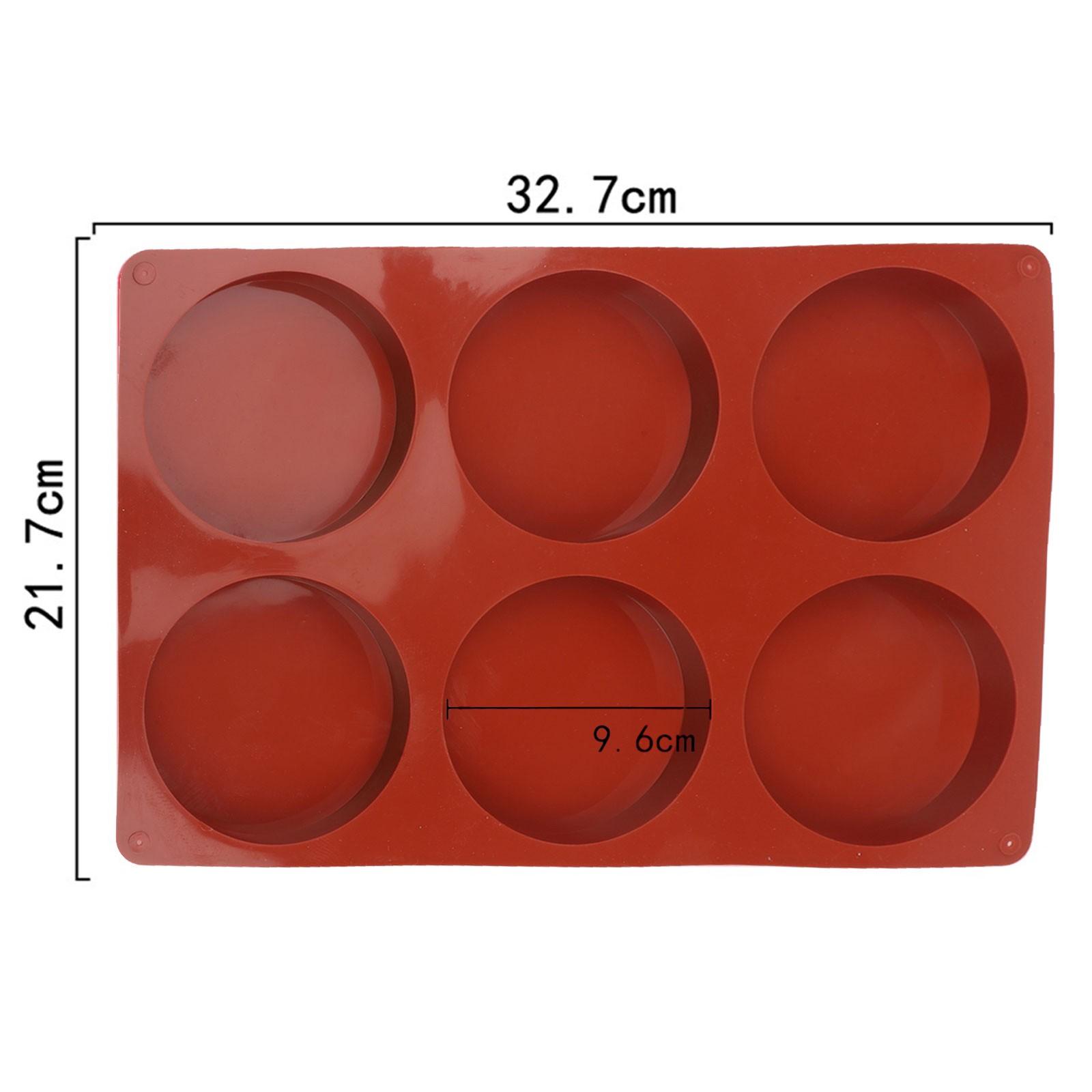 6 Cavity Design Round Cake Pan Home Baking Accessory