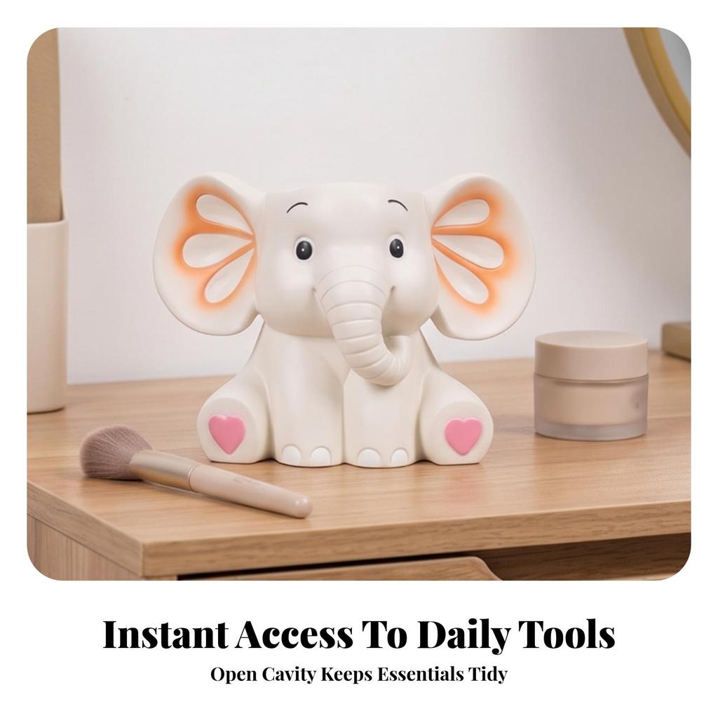 Elephant Pen Holder Decorative Pencil Whimsical for Children