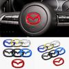 2025 Caldo 1 pz ABS Adesivo Emblema Centrale Volante Auto per Mazda 3 CX3 CX4 CX5 CX7 CX8 CX9 CX30 RX7 Atenza Axela Decorazione Interna