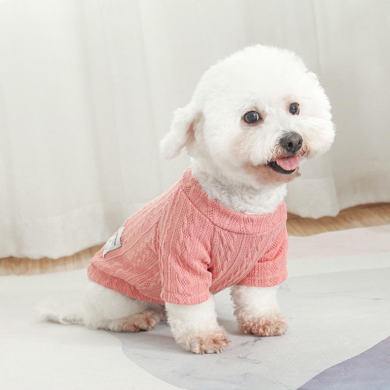 Pet Knit Sweater - Warm Autumn & Winter Layer for Bichon, Teddy Dogs