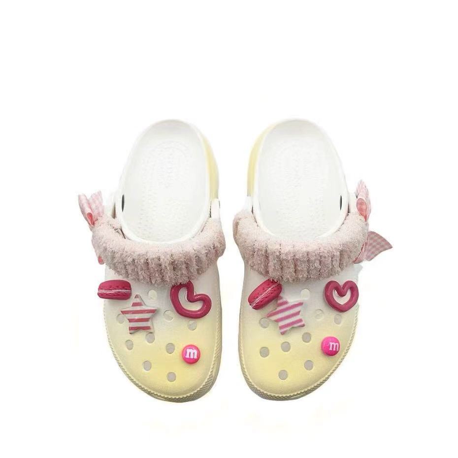 Crocs Classic Platform Clog Lemon Sour Memory School Style EVA Simple Temperament Cool and Comfortable Hole Shoes Unisex Yellow