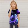 Children's Butterfly Printed Cute Multi Color T-shirts Girls Fashion Soft Comfortable T-shirt