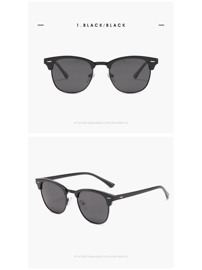 Polarized Metal & Plastic Sunglasses, UV Protection for Men & Women