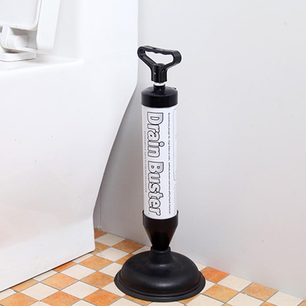 Drain Plunger High Pressure Toilet Air Plunger with 2 Type Suction Cups Toilet Plunger Tool Pump Toilet Plunger for Bathroom