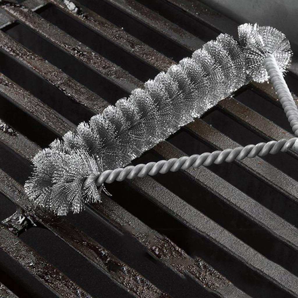 1pc Steel BBQ Brush Grill and Scraper BBQ Cleaner Brush Perfect Tools Grill Cleaning Brush Ideal Barbecue Accessories Non-stick