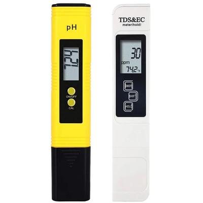 Misuratore di PH e misuratore di TDS Tester digitale della qualità dell'acqua 0-14 Misuratore di PH Tester 0-9990PPM TDS&EC LCD Purezza dell'acqua PPM Filtro per acquario