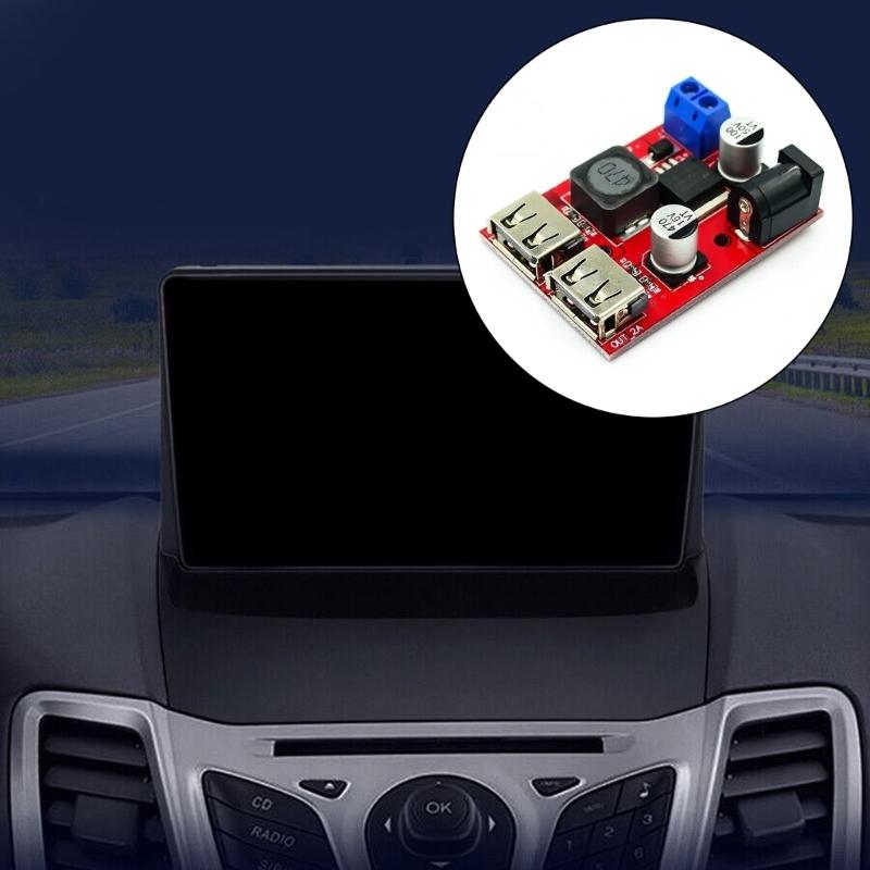 Versatile DCBuck Converters Module with Double USB Port for 5V 3A Charging from 9V/12V/24V/36V Sources To 5V3A Output