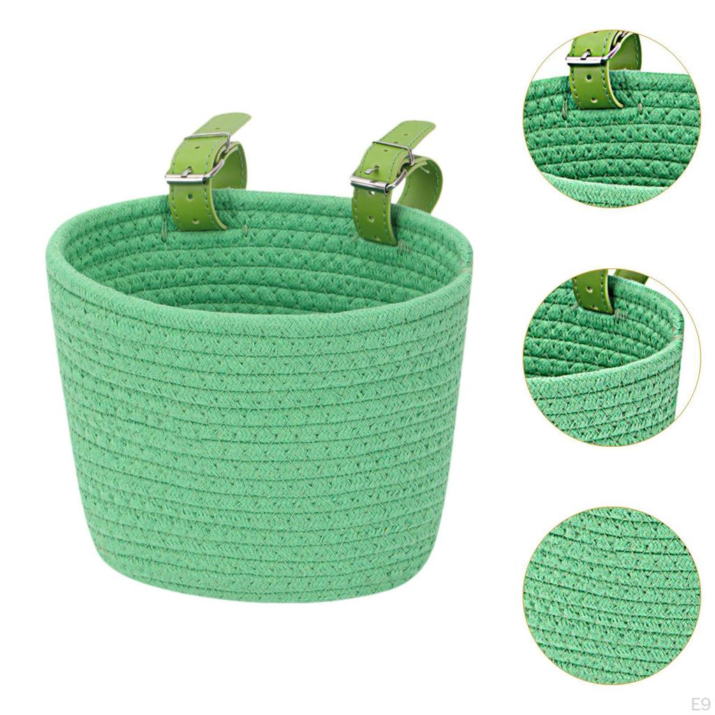 Kinderfahrradkorb Zubehör Dekoration, Gewebter Fahrradkorb vorne, für Kinder