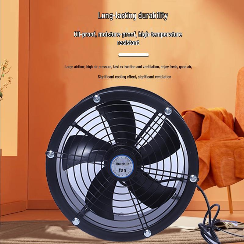 Low Noise High-Speed Axial Exhaust Fan 220V/380V for Kitchen Ventilation 2-2 55W 220V