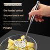 304 Stainless Steel Potato Masher with Hollow Handle for Manual Use and Children's Food Preparation