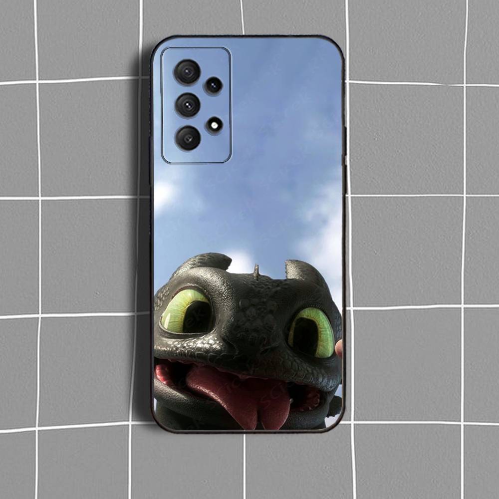 HowS to T-Train Y-Your Dragon Phone Case For Samsung Galaxy A 91,80,73,72,71,53,52,51,22,5G Shockproof Soft Black Cover