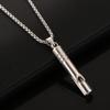Silver Trendy Jewelry accessories Hip-hop Alloy Cool style Titanium steel chain Whistle necklace Necklace for men Sweater chain